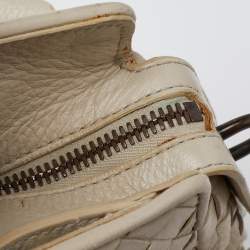 مملوكة مسبقًا Bottega Veneta Cream Intrecciato Leather Limited Edition 055/100 Tote