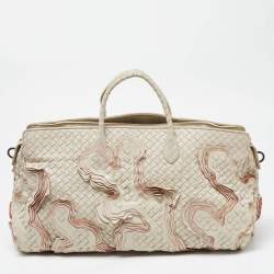 مملوكة مسبقًا Bottega Veneta Cream Intrecciato Leather Limited Edition 055/100 Tote