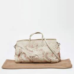 مملوكة مسبقًا Bottega Veneta Cream Intrecciato Leather Limited Edition 055/100 Tote