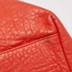 Pre Owned Bottega Veneta Red Intrecciato Leather Large Roma Stitch Tote
