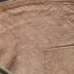 Pre Owned Bottega Veneta Choco Brown Intrecciato Leather Large Nodini Crossbody Bag