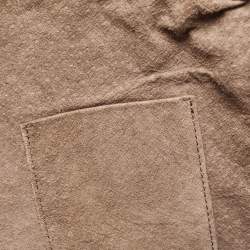 Pre Owned Bottega Veneta Choco Brown Intrecciato Leather Large Nodini Crossbody Bag