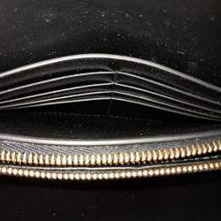 Pre Owned Bottega Veneta Black Leather Mesh Shoulder Bag