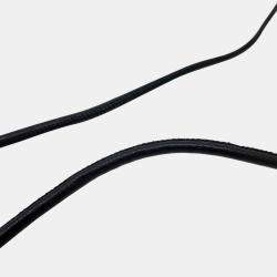 Pre Owned Bottega Veneta Black Leather Mesh Shoulder Bag