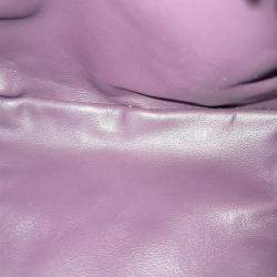 Bottega Veneta Purple Leather Mini BV Jodie Top Handle Bag