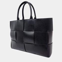 Bottega Veneta Black Leather Medium Arco Tote Bag