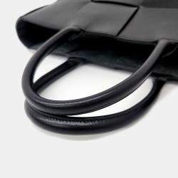 Bottega Veneta Black Leather Medium Arco Tote Bag