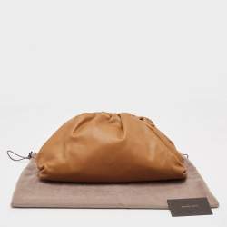 Pre Owned Bottega Veneta Brown Leather Classic The Pouch Clutch