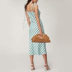 Pre Owned Bottega Veneta Brown Leather Classic The Pouch Clutch