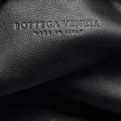 Bottega Veneta Black Leather Classic Pouch