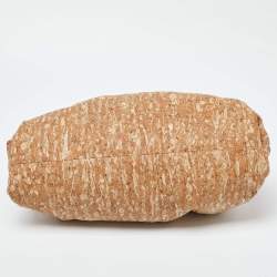 Pre Owned Bottega Veneta Beige Leather The Cork Pouch Clutch