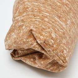 Pre Owned Bottega Veneta Beige Leather The Cork Pouch Clutch