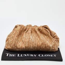 Pre Owned Bottega Veneta Beige Leather The Cork Pouch Clutch