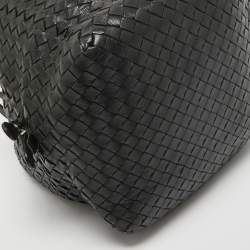 مملوكة مسبقًا Bottega Veneta Dark Choco Brown Intrecciato Leather Cube Shoulder Bag