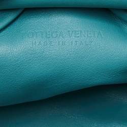 Bottega Veneta Blue Leather Mini The Pouch Bag