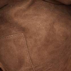 Pre Owned Bottega Veneta Gold Intrecciato Leather Nodini Crossbody Bag