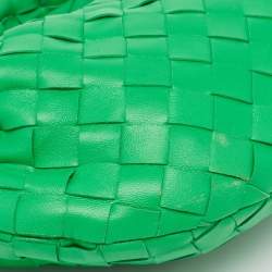 مملوكة مسبقًا Bottega Veneta Green Intrecciato Leather Mini Jodie Hobo