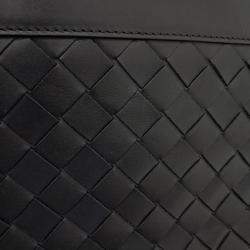 Bottega Veneta Black Leather Mesh Crossbody Bag