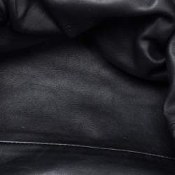 Pre Owned Bottega Veneta Black Leather The Pouch Clutch