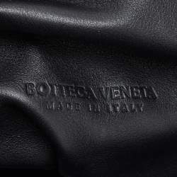 Pre Owned Bottega Veneta Black Leather The Pouch Clutch