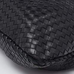 مملوكة مسبقًا Bottega Veneta Black Intrecciato Leather Large Veneta Hobo