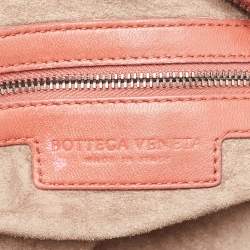 Pre Owned Bottega Veneta Red Intrecciato Leather Hobo