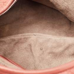 Pre Owned Bottega Veneta Red Intrecciato Leather Hobo