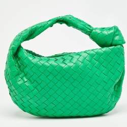 Bottega Veneta Green Intrecciato Leather Teen Jodie Hobo