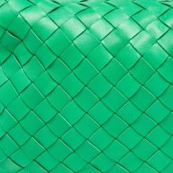 Bottega Veneta Green Intrecciato Leather Teen Jodie Hobo