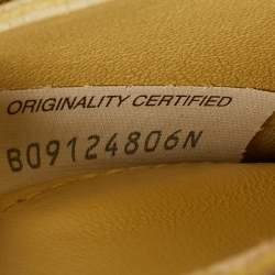 Pre Owned Bottega Veneta Yellow Intreccio Leather Cassette Belt Bag