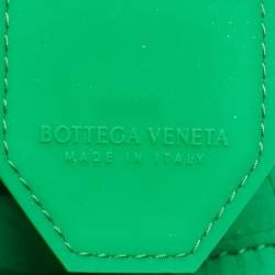 Bottega Veneta Green Intrecciato Fabric Padded Cassette Shoulder Bag