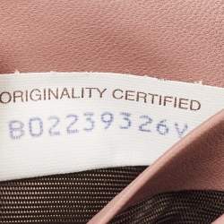 Pre Owned Bottega Veneta Dusty Pink Intrecciato Leather Trifold Wallet