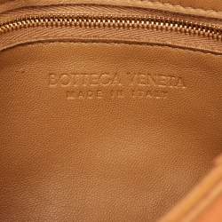 Pre Owned حقيبة كتف بوتيغا فينيتا كاسيت جلد أنترشياتو أخضر لامع