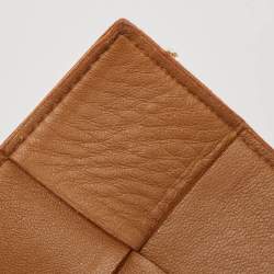 Pre Owned حقيبة كتف بوتيغا فينيتا كاسيت جلد أنترشياتو أخضر لامع