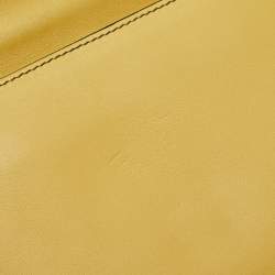 Bottega Veneta Light Yellow Intrecciato Leather Mini Runway Shoulder Bag