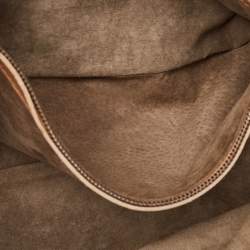 مملوكة مسبقًا Bottega Veneta Beige/Burgundy Quilted Leather Shopper Tote