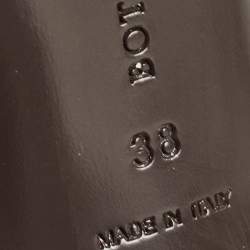 Pre Owned Bottega Veneta Beige Woven Leather Wicker Slingback Pumps Size 38