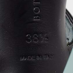 مملوكة مسبقًا Bottega Veneta Grey Patent Leather Printed D'Orsay Pumps Size 38.5