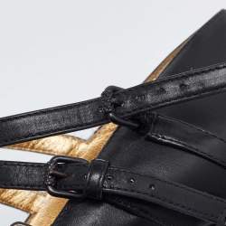 مملوكة مسبقًا حذاء كعب عالي بوتيغا فينيتا جلد أسود ماري جين مقاس 37.5