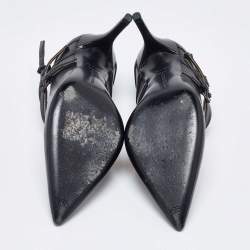 مملوكة مسبقًا حذاء كعب عالي بوتيغا فينيتا جلد أسود ماري جين مقاس 37.5