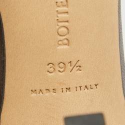 Pre Owned Bottega Veneta Dark Brown Intrecciato Leather Lido Padded Slide Sandals Size 39.5