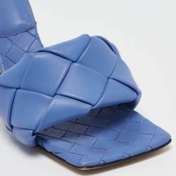 Bottega Veneta Purple Quilted Leather Lido Slide Sandals Size 40  