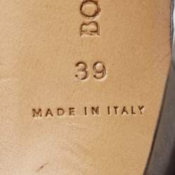 Pre Owned Bottega Veneta Black Leather Lido Slide Sandals Size 39