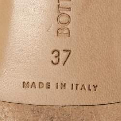 مملوكة مسبقًا Bottega Veneta White Intrecciato Leather Lido Flat Slides Size 37