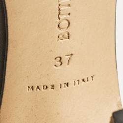 Bottega Veneta Brown Leather Lido Slide Sandals Size 37