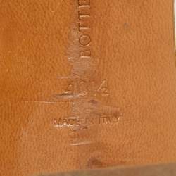 مملوكة مسبقًا Bottega Veneta Metallic Intrecciato Leather Ravello Slide Sandals Size 40.5