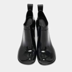 Bottega Veneta Black Rubber Ankle Boots Size 39