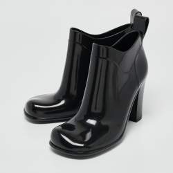 Bottega Veneta Black Rubber Ankle Boots Size 39