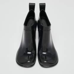 Bottega Veneta Black Rubber Ankle Boots Size 37