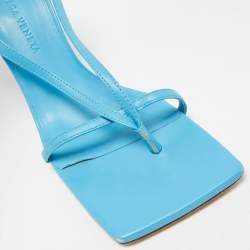 �مملوكة مسبقًا صندل بوتيغا فينيتا جلد أزرق برباط عند الكاحل مقاس 36.5